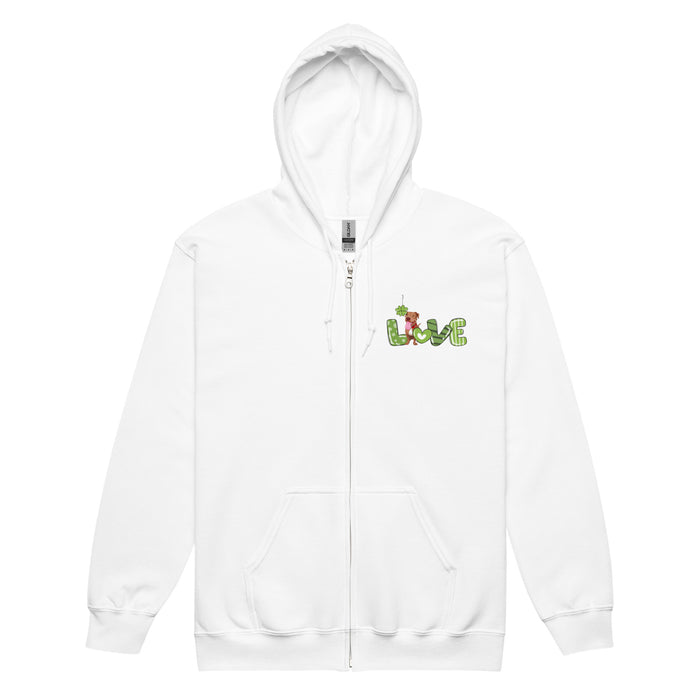 4-Leaf Love Zip Hoodie