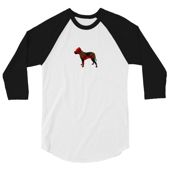"Plaid Pittie" 3/4 Sleeve Shirt
