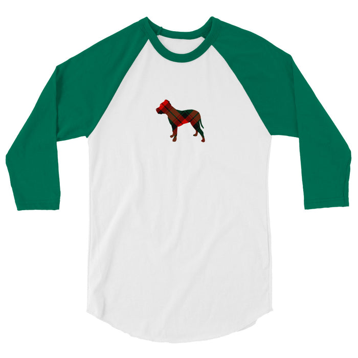 "Plaid Pittie" 3/4 Sleeve Shirt