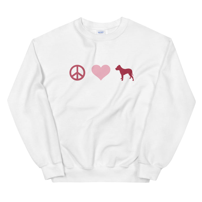 Peace, Love & Pittie Sweatshirt
