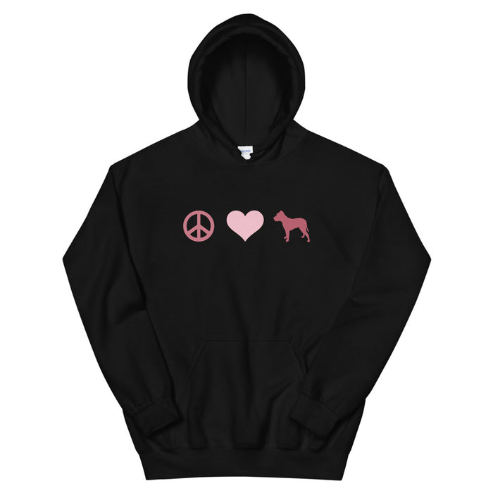 Peace, Love & Pittie Hoodie