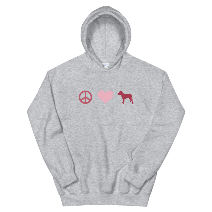 Peace, Love & Pittie Hoodie