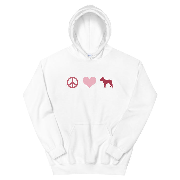 Peace, Love & Pittie Hoodie