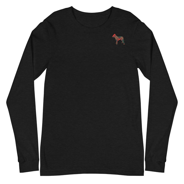 "Plaid Pittie" Long Sleeve Tee