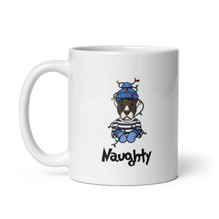 "Naughty Pittie" Holiday Mug